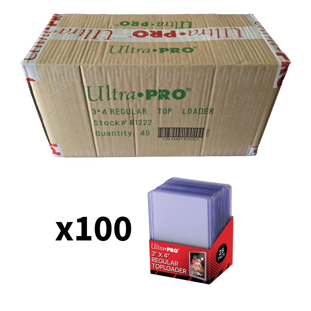 1000 ULTRA PRO REGULAR TOP LOADERS CASE (40 packs of 25)Standard 1000 ULTRA PRO REGULAR TOP LOADERS CASE (40 packs of 25)Standard