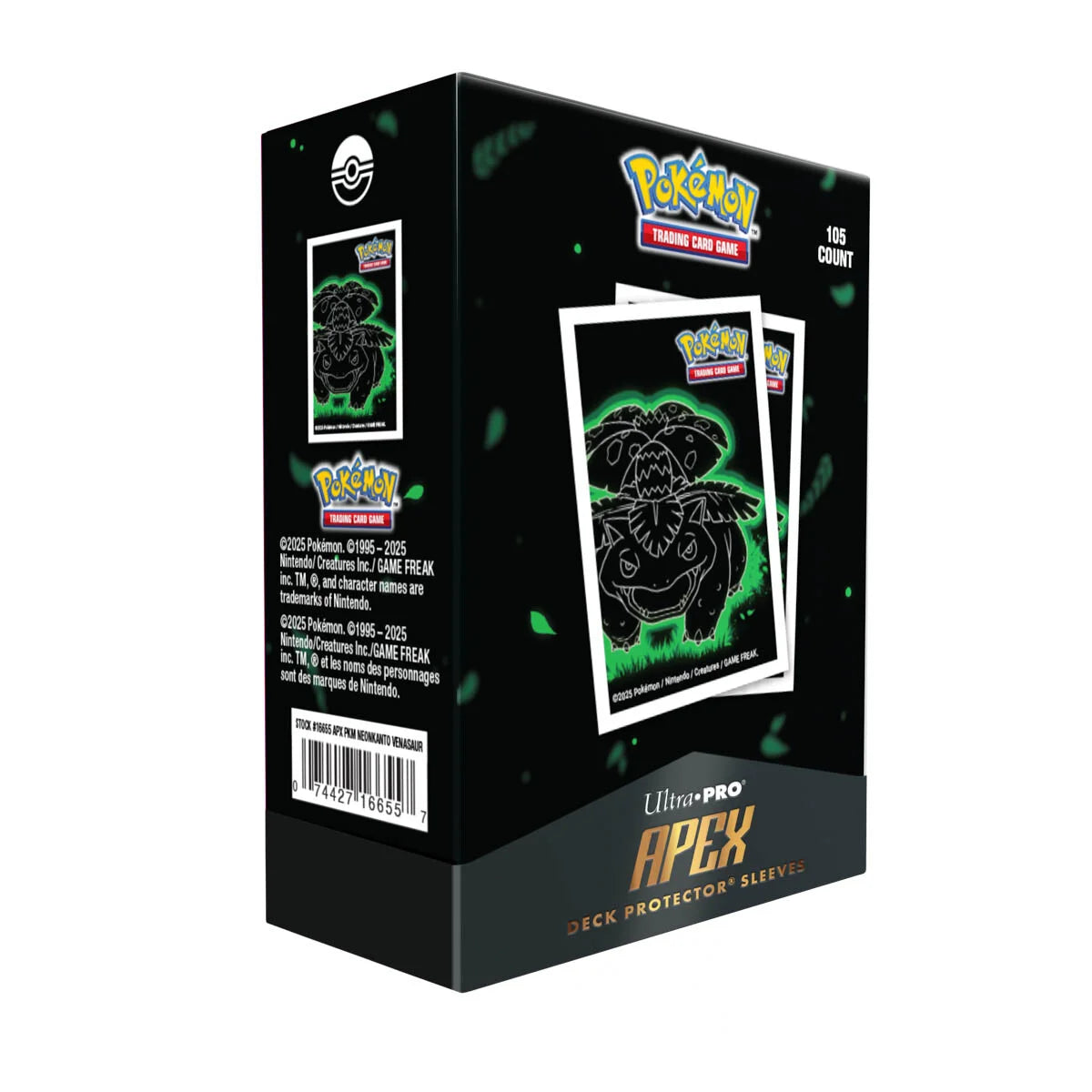 Neon Kanto: 105ct APEX Deck Protector Sleeves (Styles Vary)