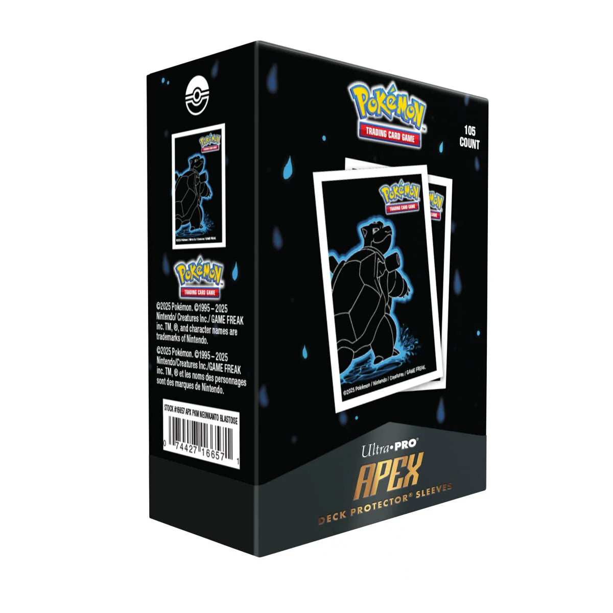Neon Kanto: 105ct APEX Deck Protector Sleeves (Styles Vary)