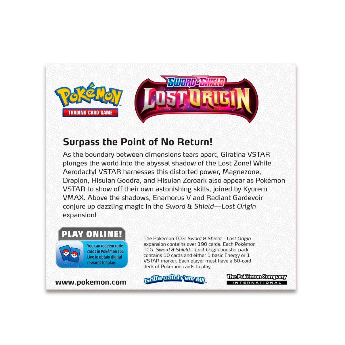 Pokémon TCG: SWSH11 Lost Origin Booster Box