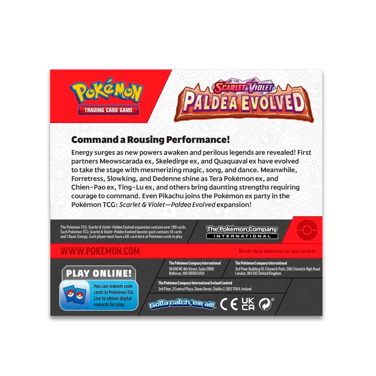 Pokémon TCG: SV2 Paldea Evolved Booster Box