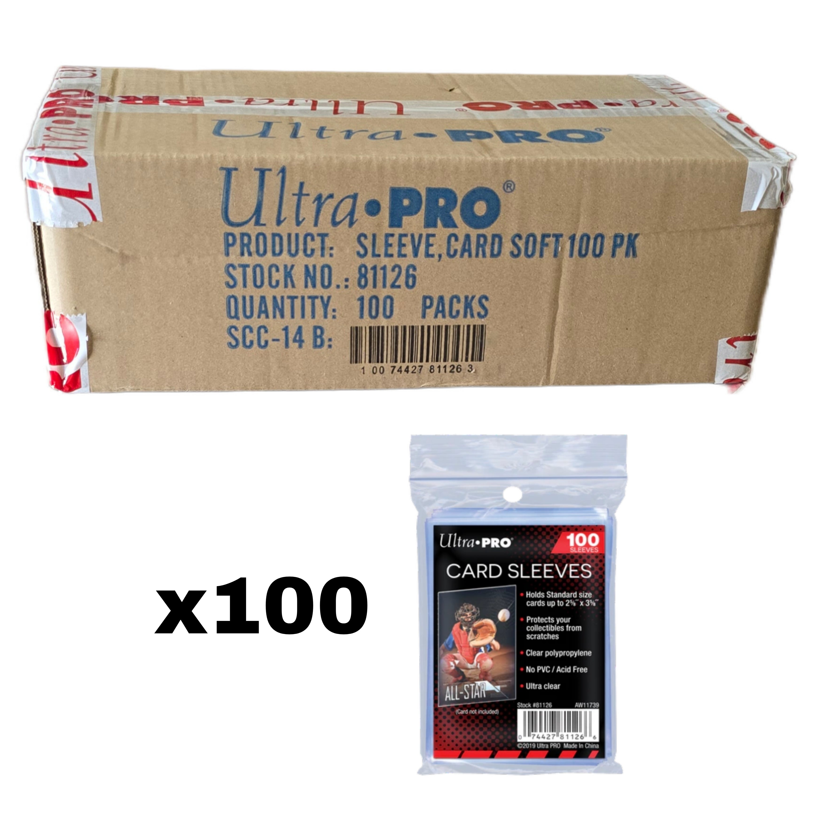 Ultra Pro Card Sleeves 100ct Case
