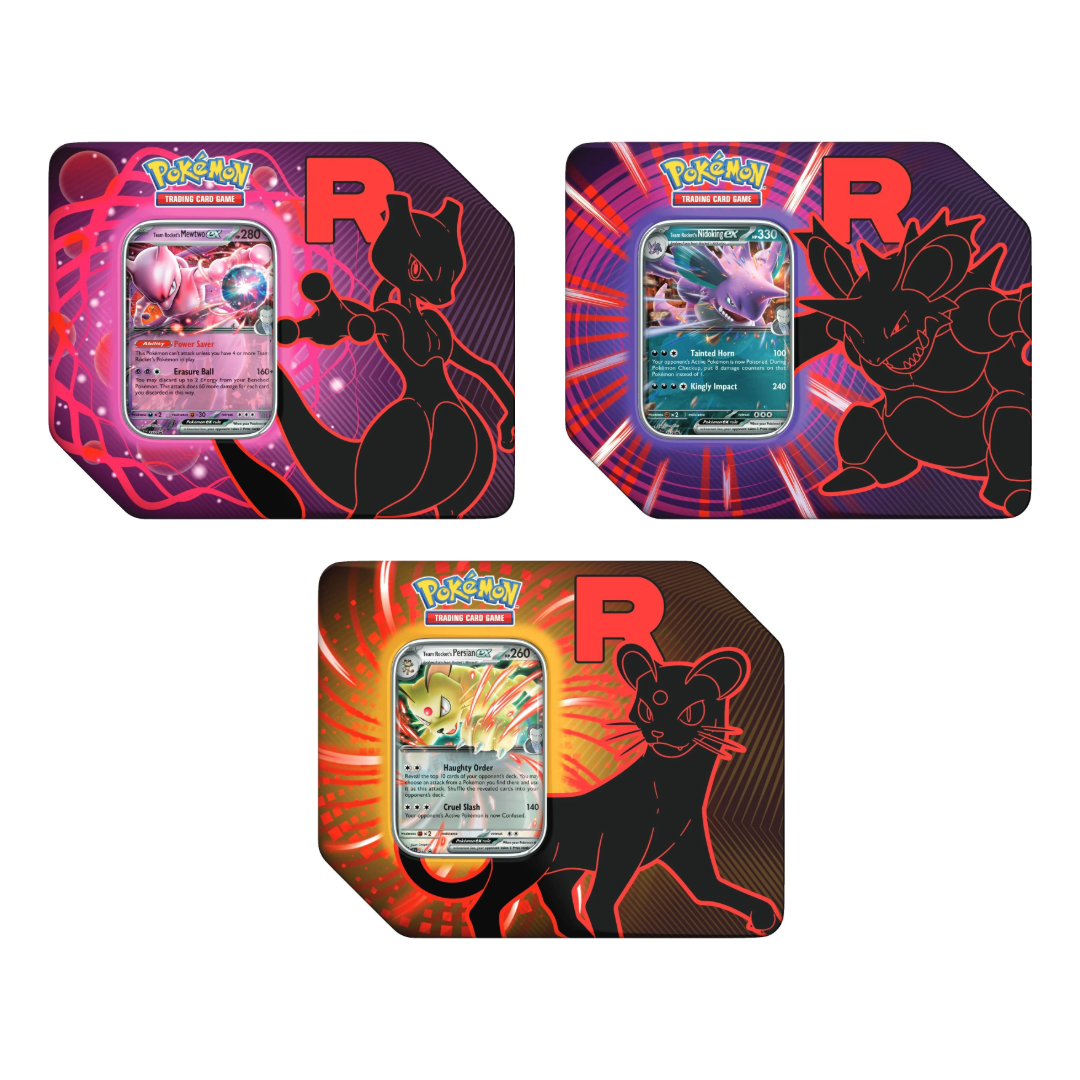 Pokémon TCG: Team Rocket Tin (Styles Vary)