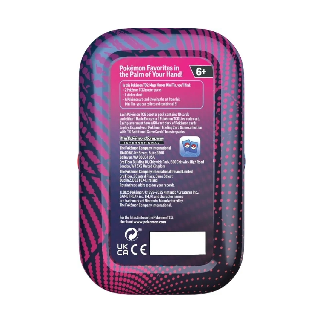 Pokémon TCG: Mega Heroes Mini Tin (Styles Vary)
