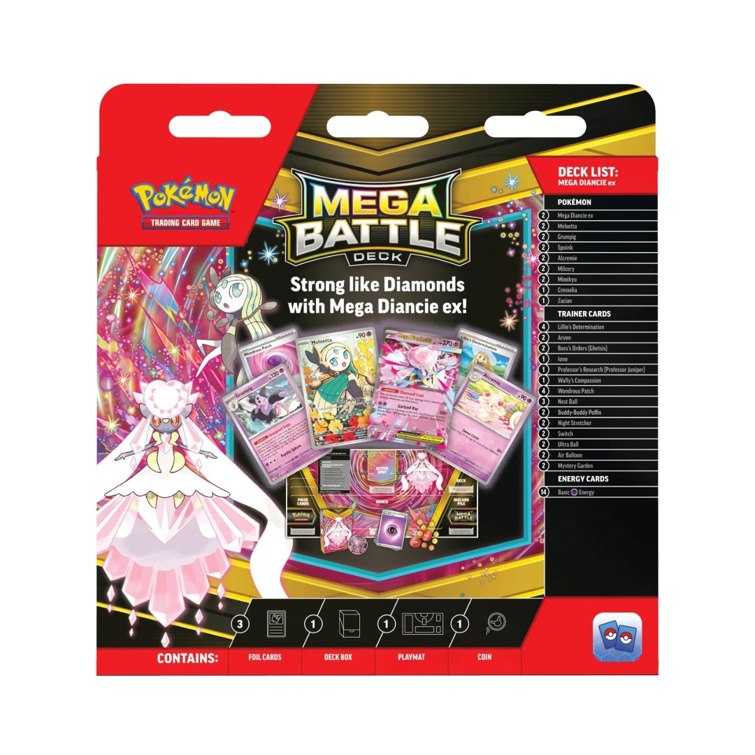 Pokémon TCG: Mega Gengar/Diancie Mega Battle Deck (Styles Vary)
