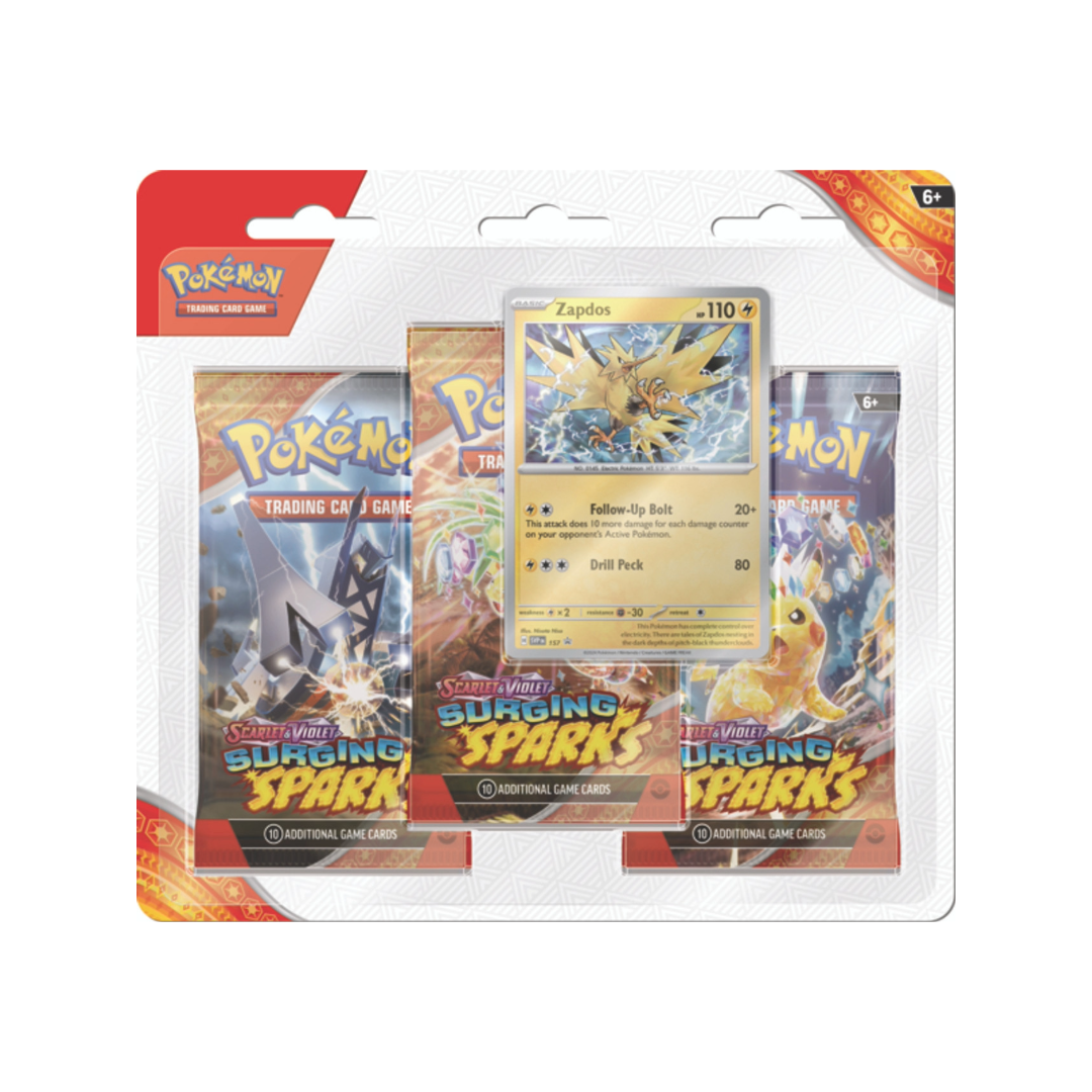 Pokémon TCG: SV8 Surging Sparks 3-Booster Blister