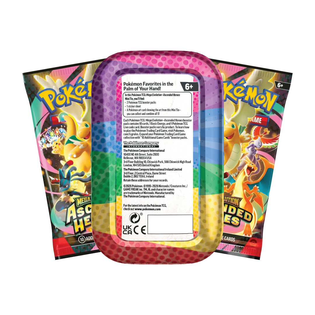 (Release: 02/20) Pokémon TCG: ME2.5 Ascended Heroes Mini Tin (Styles Vary)
