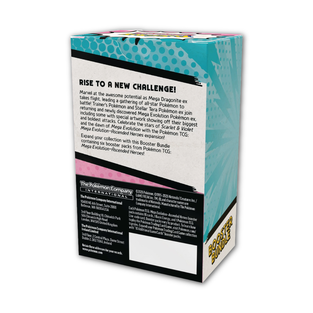 (Release: 04/24) Pokémon TCG: ME2.5 Ascended Heroes Booster Bundle