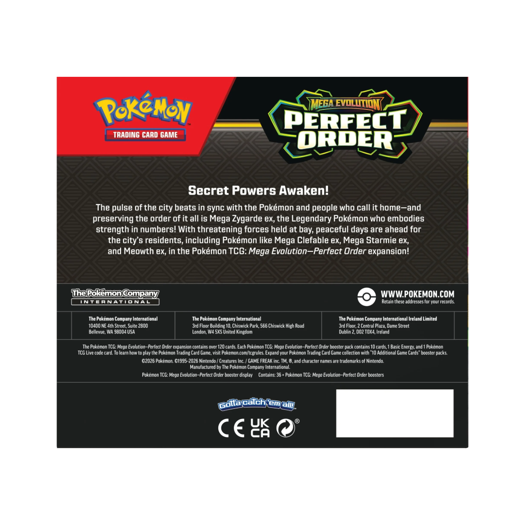 (Release: 03/27) Pokémon TCG: ME3 Perfect Order Booster Box
