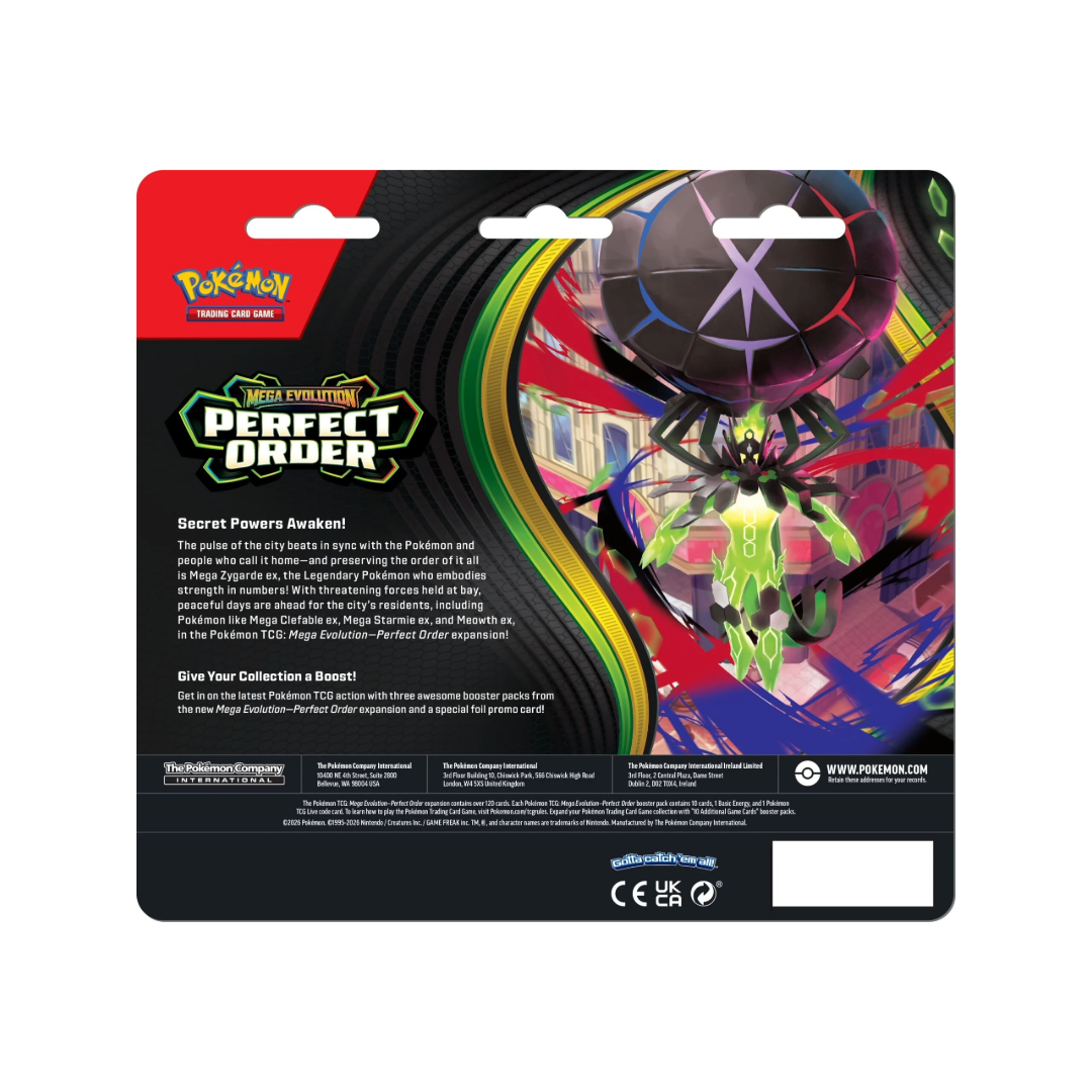 (Release: 03/27) Pokémon TCG: ME3 Perfect Order 3-Pack Blister