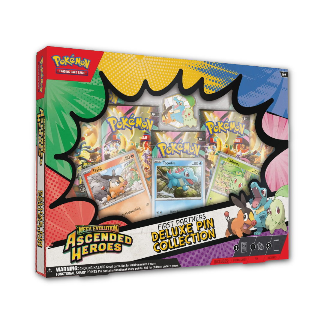 (Release: 03/20) Pokémon TCG: ME2.5 Ascended Heroes First Partners Deluxe Pin Collection *LIMIT 1*