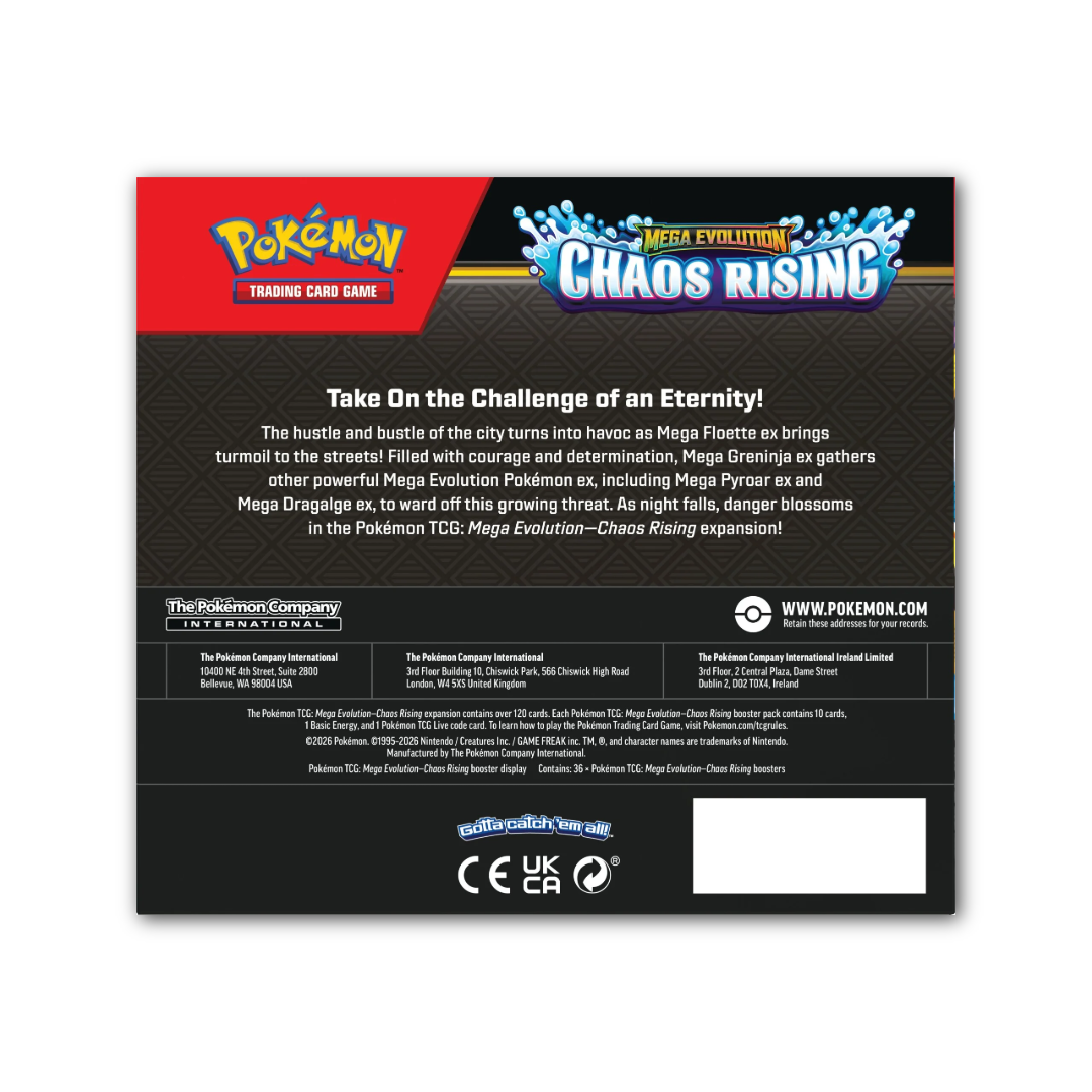 (Release: 05/22) Pokémon TCG: ME4 Chaos Rising Booster Box