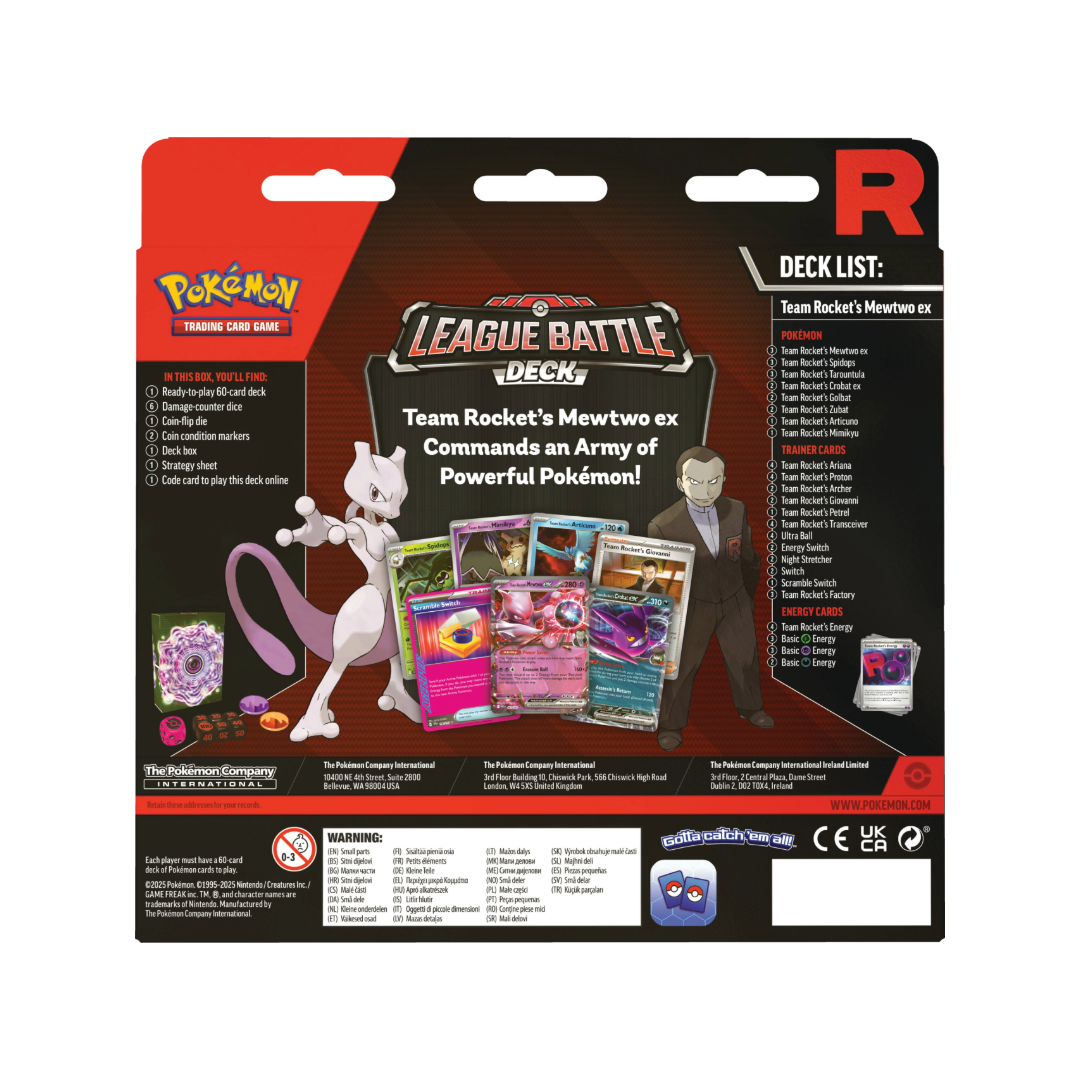 Pokémon TCG: Team Rocket's Mewtwo ex League Battle Deck